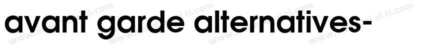 avant garde alternatives字体转换